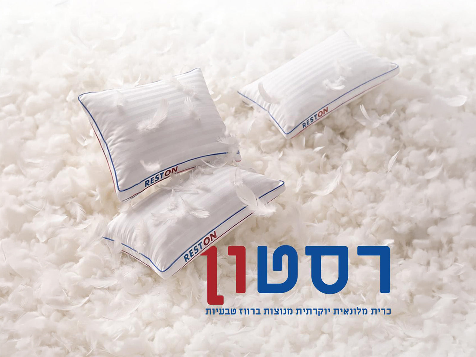 כרית מלונאית ריסטון מנוצות טבעיות