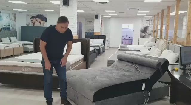 טען סרטון: מיטת נוער סליפי עם ראש מתכוונן דגם ליסה
